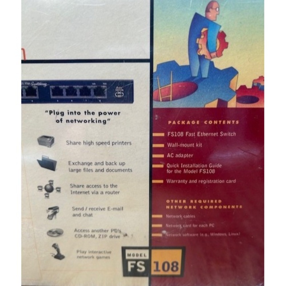 NETGEAR Fast Ethernet Switch 8-Port 10/100 MBPS Compact Metal Case NEW SEALED‎ - Picture 5 of 7